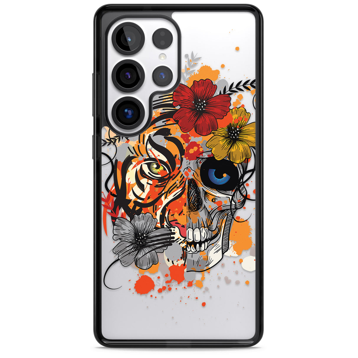 Sugar Skull Tiger Floral