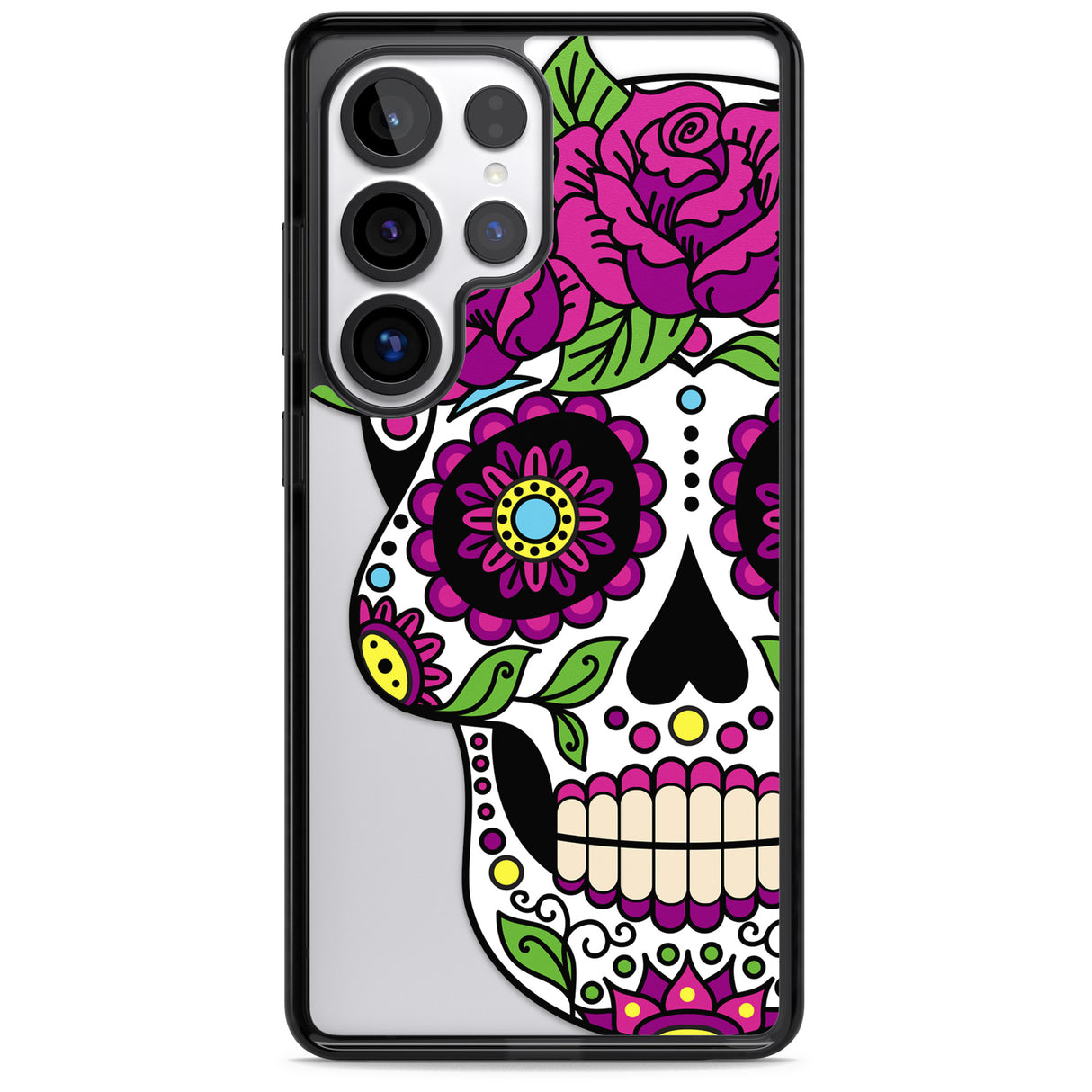 Purple Floral Sugar Skull