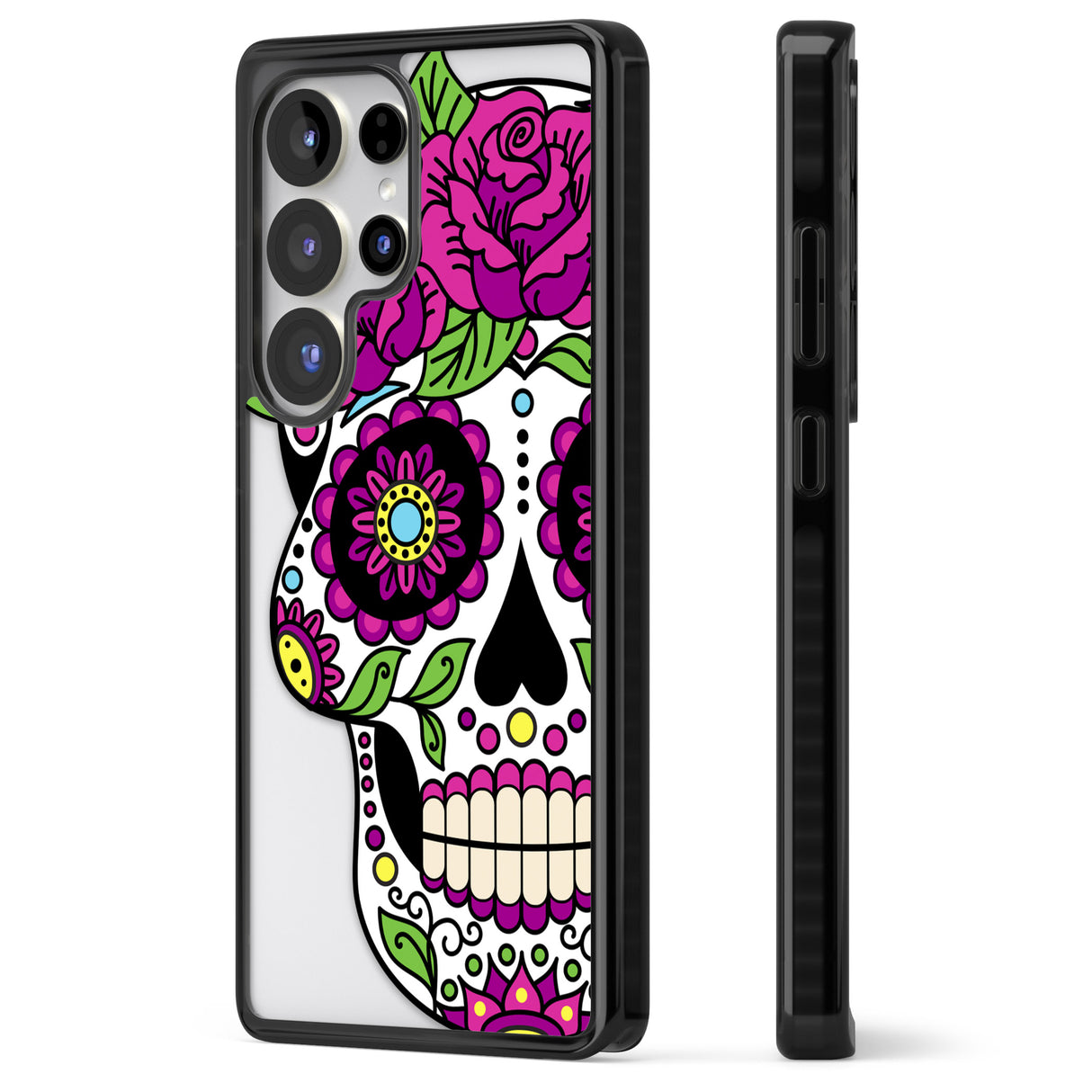 Purple Floral Sugar Skull