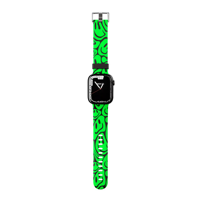 Green Acid Faces Apple Watch Strap - 38mm / 40mm / 41mm