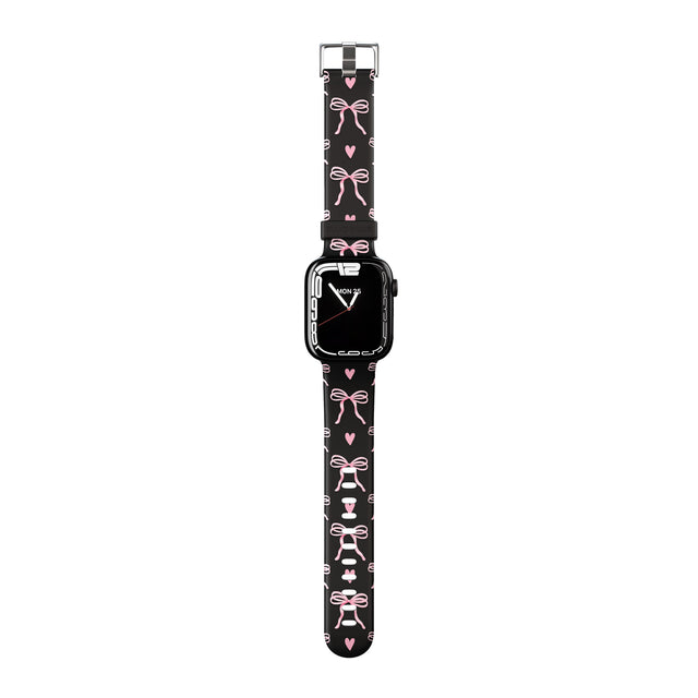 Pink Bows & Hearts Apple Watch Strap - 38mm / 40mm / 41mm