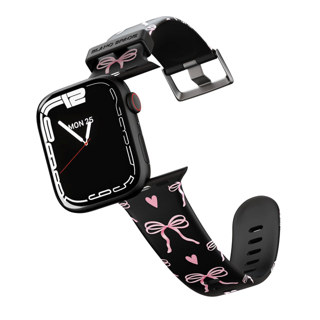 Pink Bows & Hearts Apple Watch Strap - 38mm / 40mm / 41mm