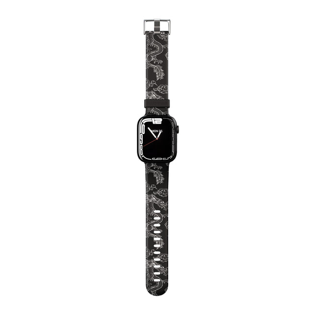 White Dragon Pattern Apple Watch Strap - 38mm / 40mm / 41mm