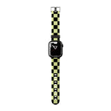 Black & Lime Check Apple Watch Strap - 38mm / 40mm / 41mm