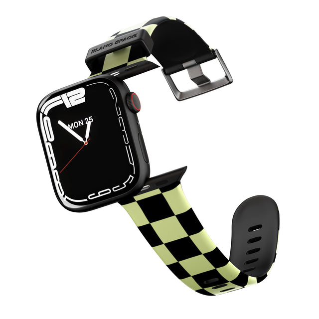 Black & Lime Check Apple Watch Strap - 38mm / 40mm / 41mm