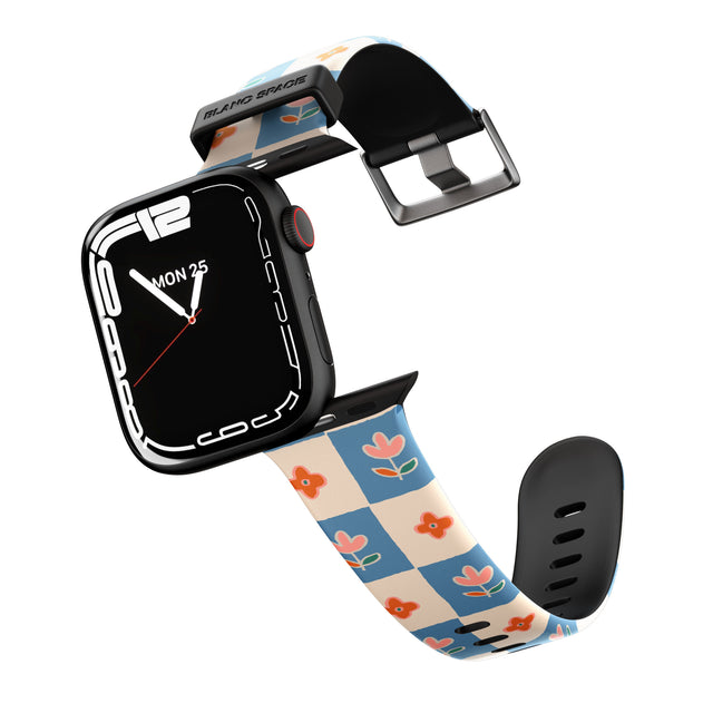 Vintage Bloom Checkered Apple Watch Strap - 38mm / 40mm / 41mm