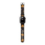 Halloween Pumpkins and Flowers Apple Watch Strap - 38mm / 40mm / 41mm