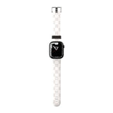 WHITE CHECKERED Apple Watch Strap - 38mm / 40mm / 41mm