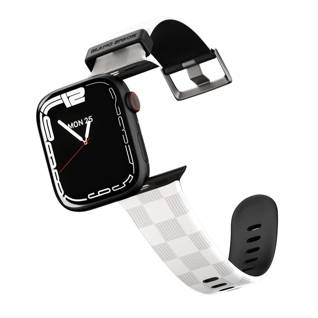 WHITE CHECKERED Apple Watch Strap - 38mm / 40mm / 41mm