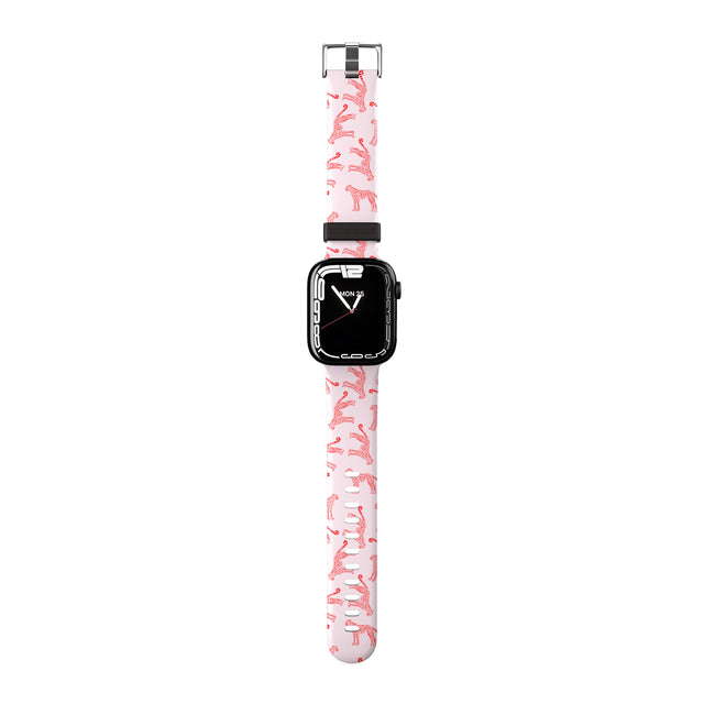 Red & Pink Cheetah Pattern Apple Watch Strap - 38mm / 40mm / 41mm