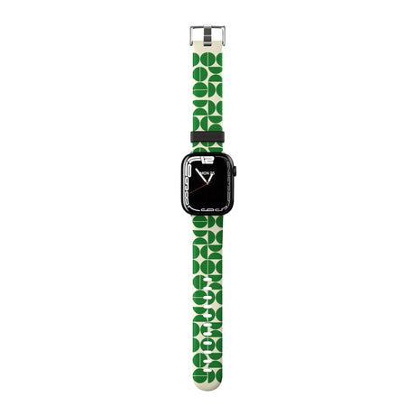 Retro Green Circles Apple Watch Strap - 38mm / 40mm / 41mm