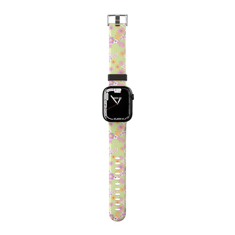 Grass Green Flowers Apple Watch Strap - 38mm / 40mm / 41mm