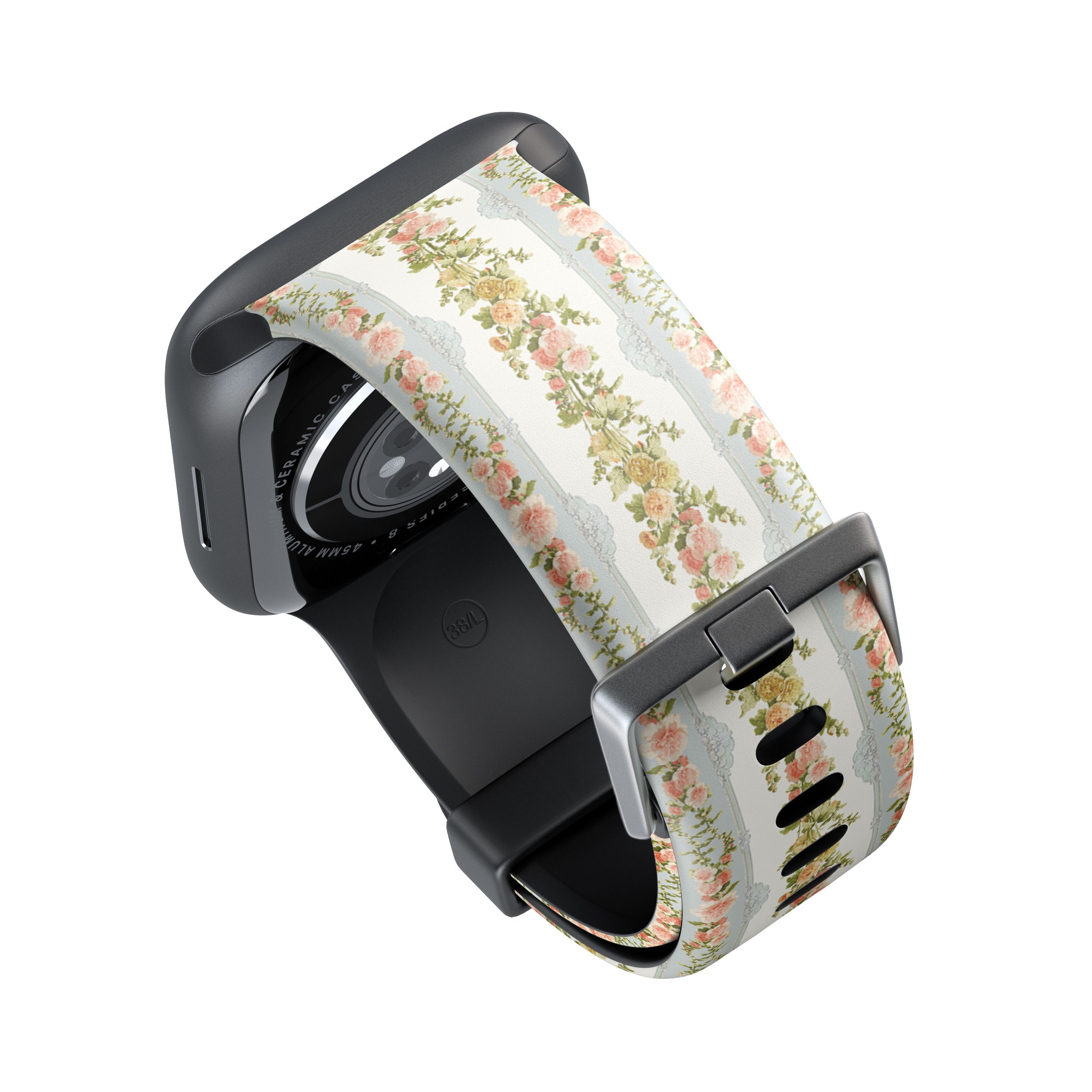 Vintage Floral Stripes Apple Watch Strap - 38mm / 40mm / 41mm