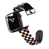 Vibrant Retro Checkered Apple Watch Strap - 38mm / 40mm / 41mm