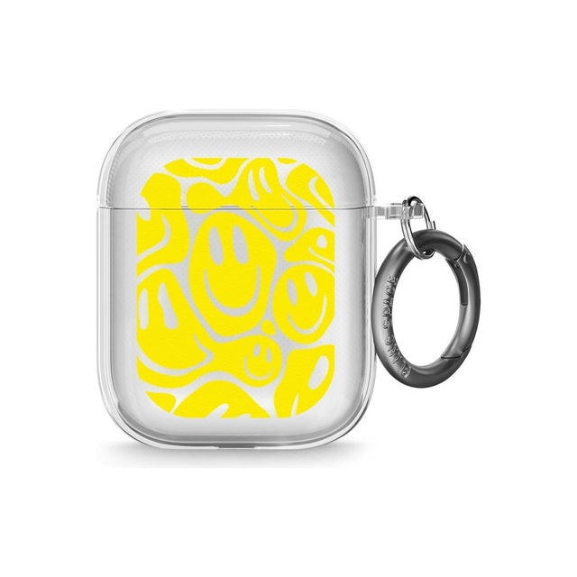 Yellow Acid Faces AirPods Case (2nd Generation)