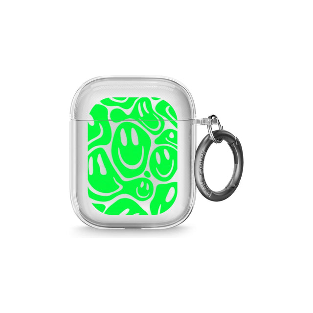 Green Acid Faces AirPods Case (2nd Generation)