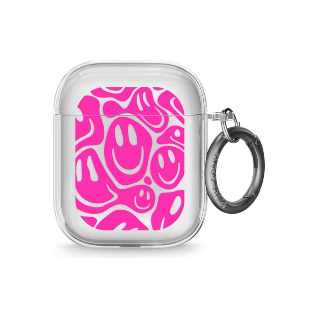Pink Acid Faces AirPods Case (2nd Generation)
