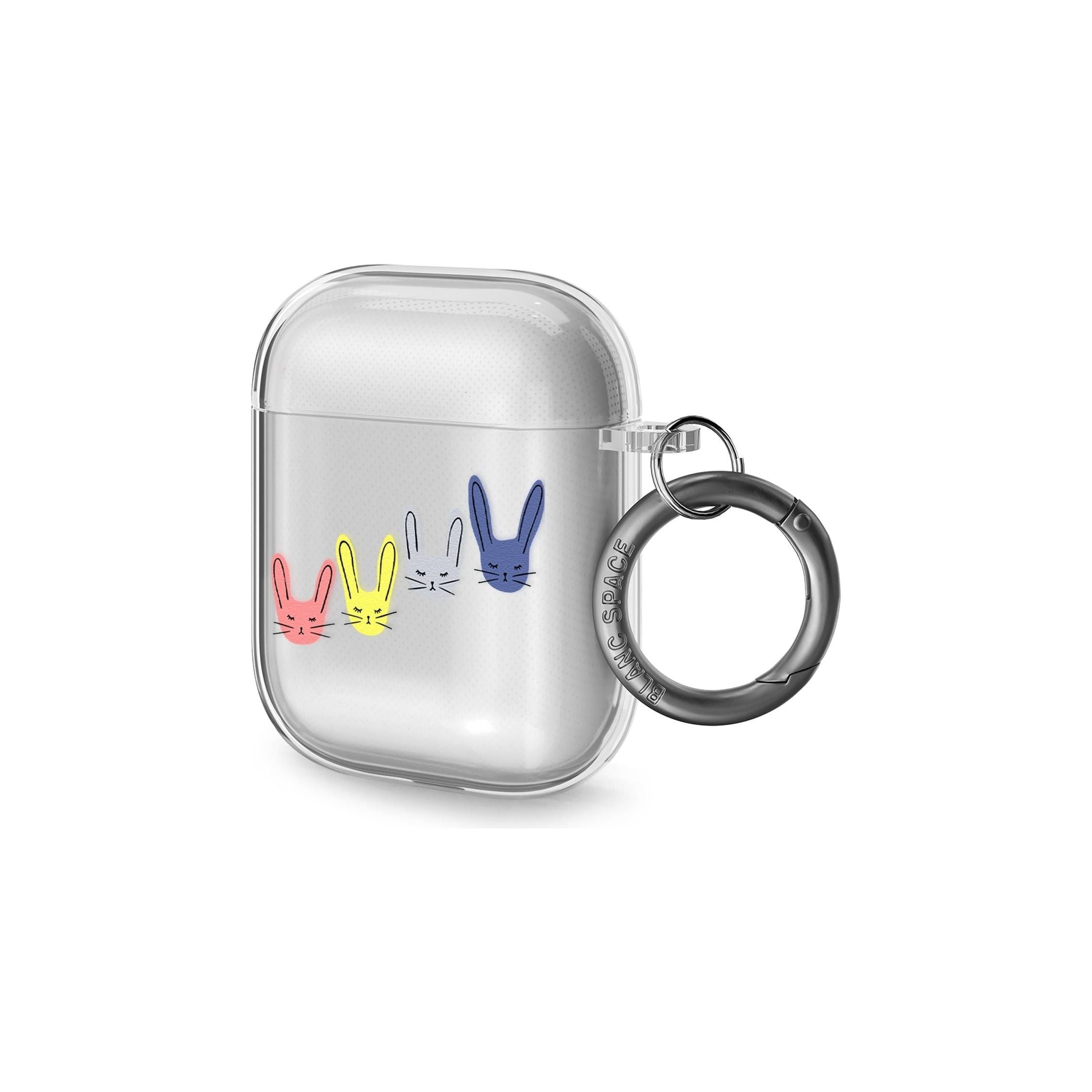 Pastel Bunny Faces AirPods Case (2nd Generation)