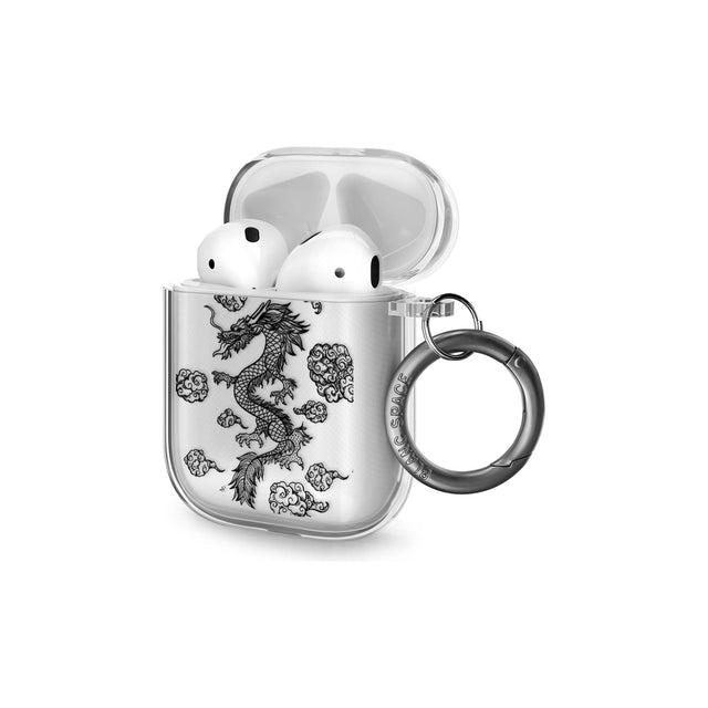 Black Dragon Pattern AirPods Case (2nd Generation)