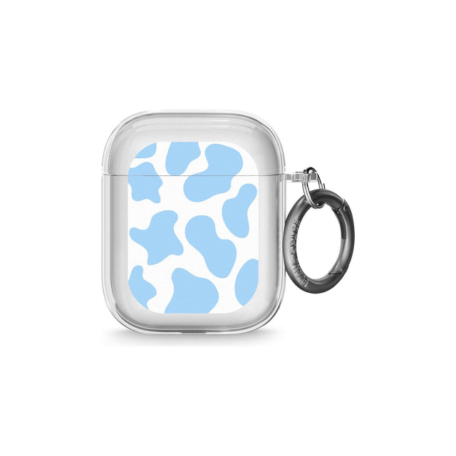 Blue and White Cow Print AirPods Case (2nd Generation)