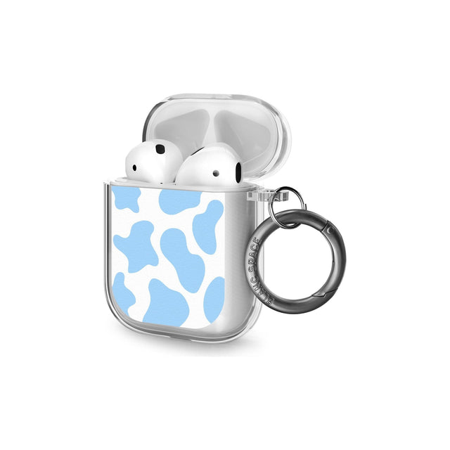 Blue and White Cow Print AirPods Case (2nd Generation)