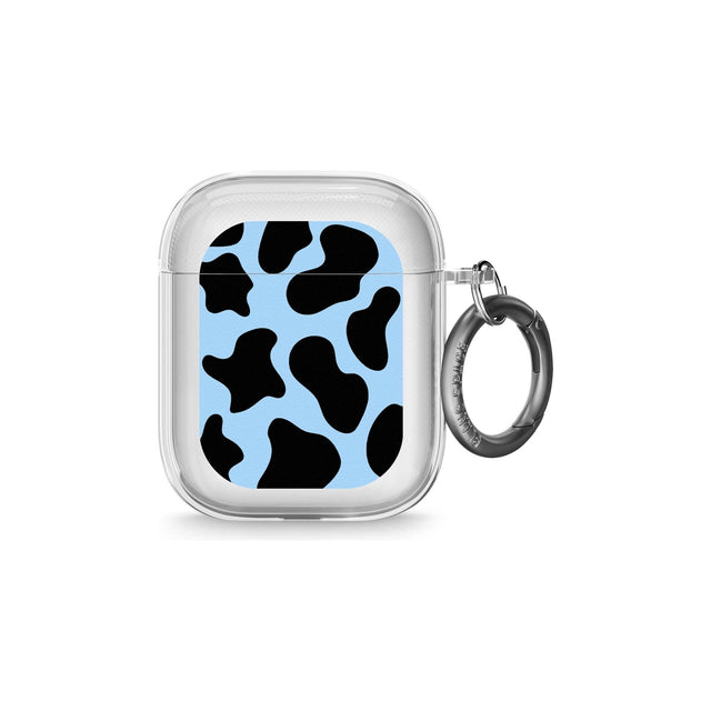 Blue and Black Cow Print AirPods Case (2nd Generation)
