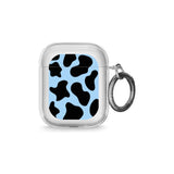 Blue and Black Cow Print AirPods Case (2nd Generation)