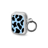 Blue and Black Cow Print AirPods Case (2nd Generation)