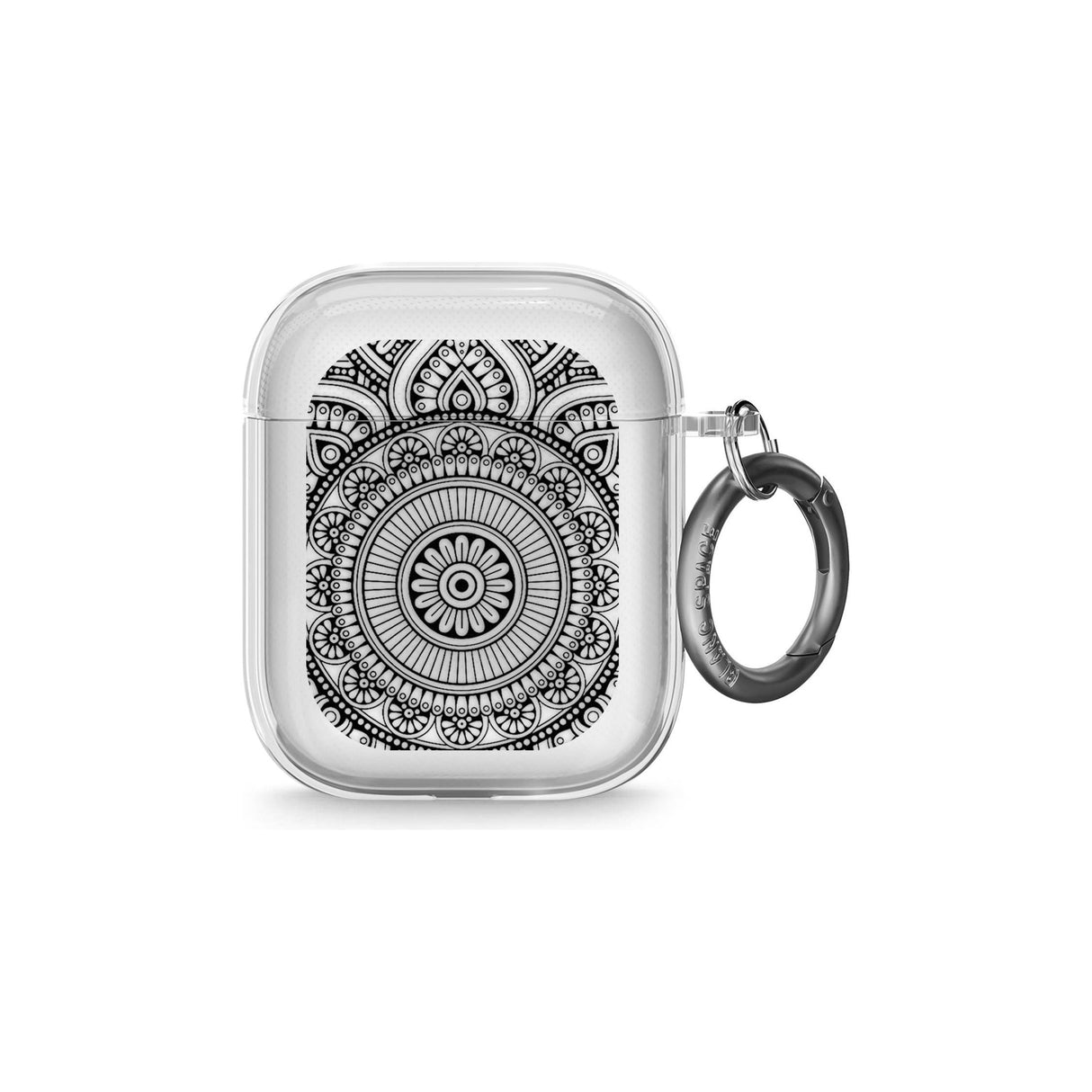 Black Henna Flower Wheel AirPods Case (2nd Generation)