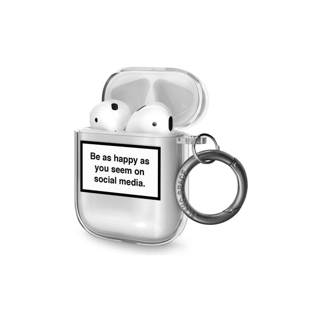 Happy on Social Media Airpod Case (2nd Generation)