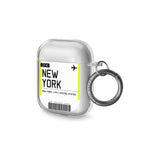 New York Boarding Pass Airpods Case (2nd Generation)