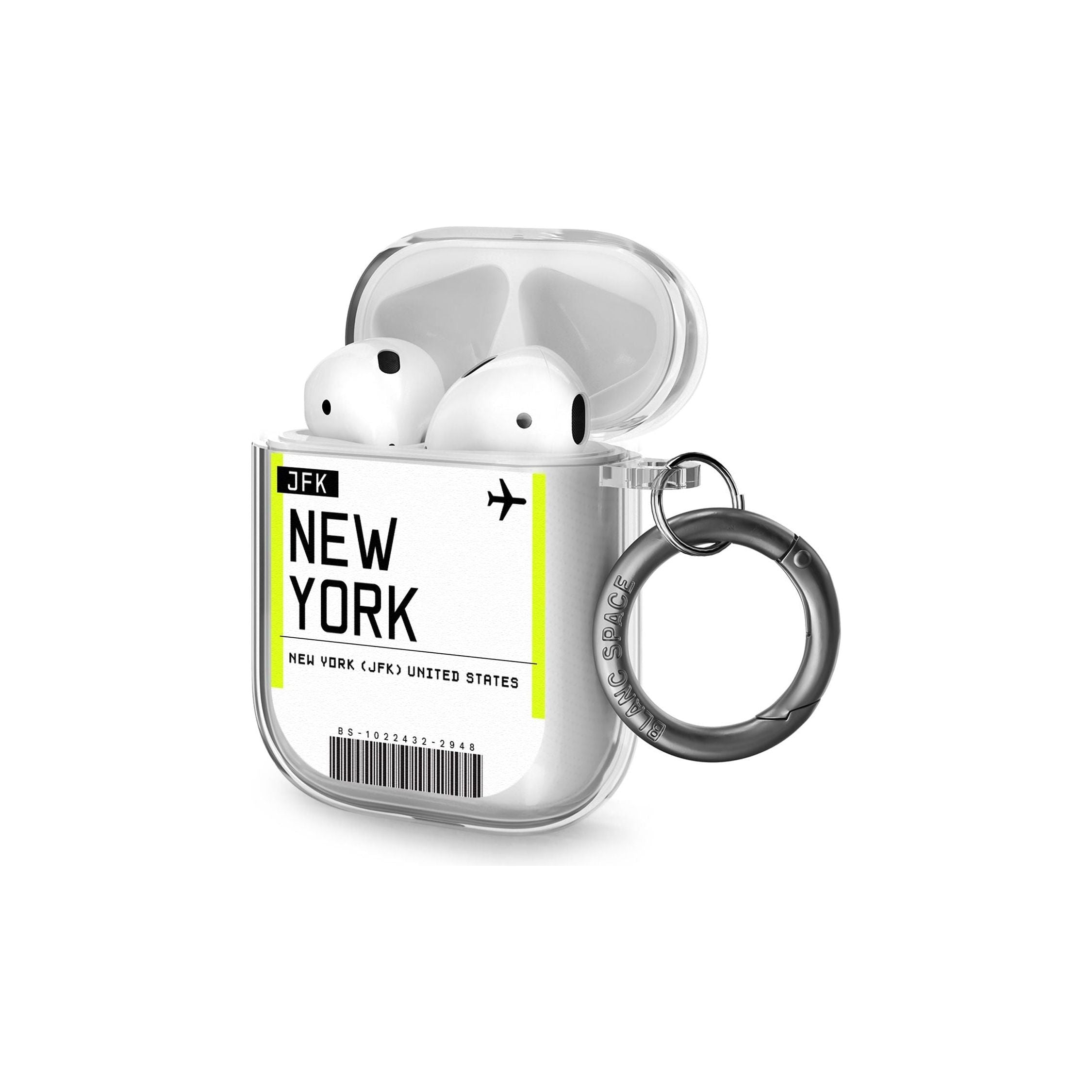 New York Boarding Pass Airpods Case (2nd Generation)