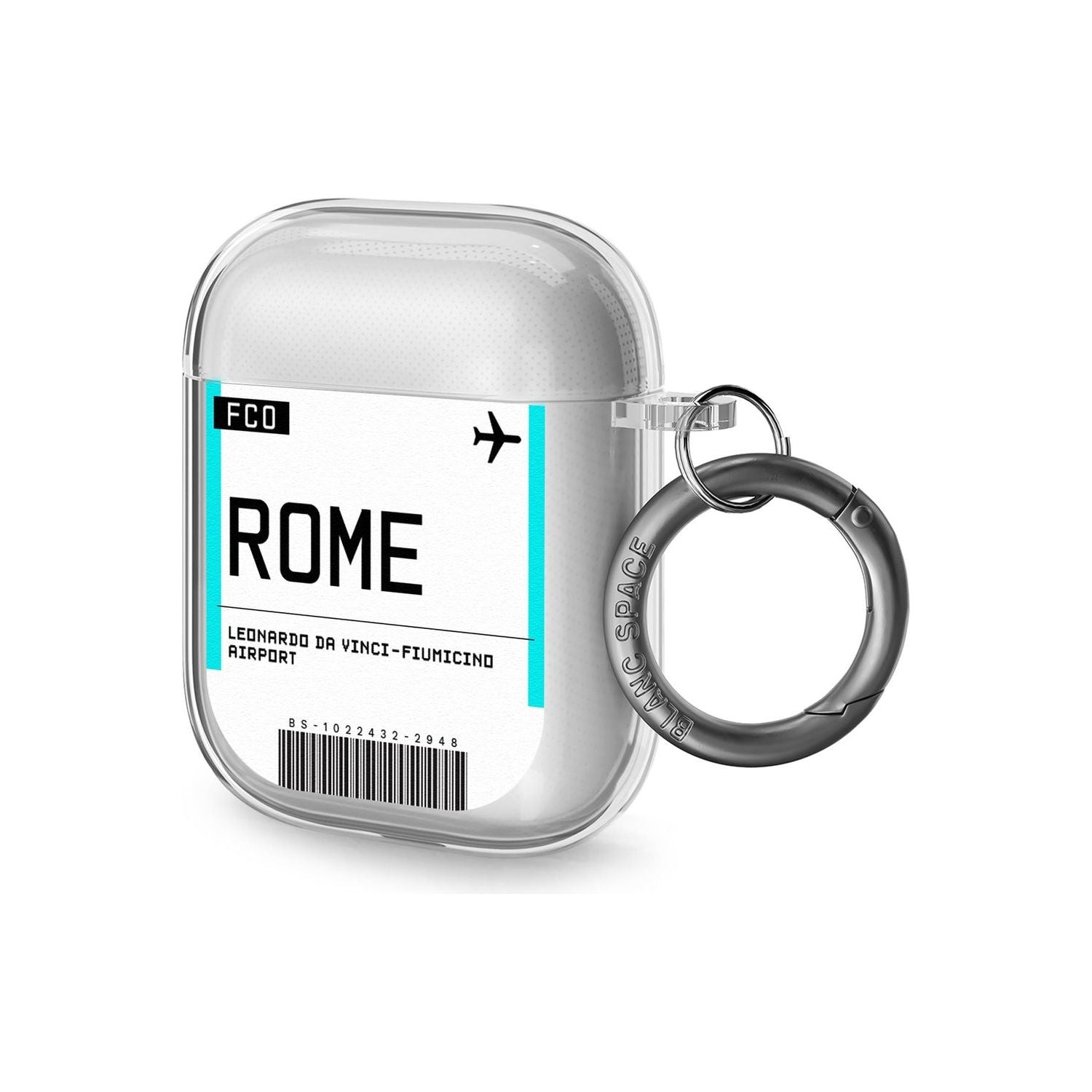 Rome Boarding Pass Airpods Case (2nd Generation)