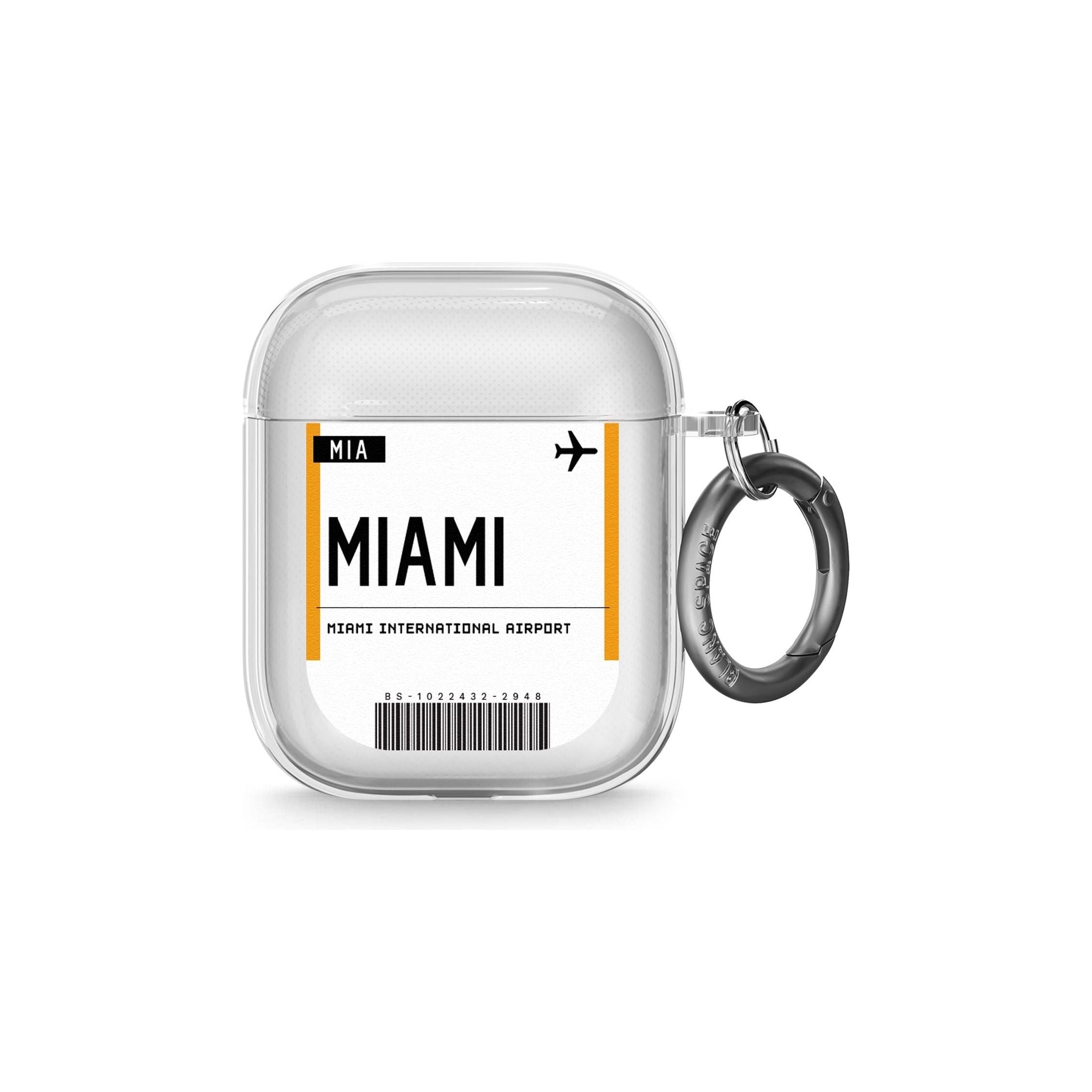Miami Boarding Pass Airpods Case (2nd Generation)
