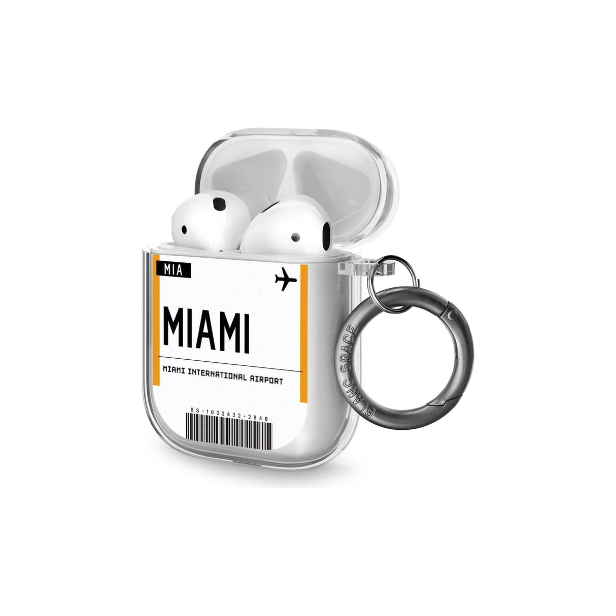 Miami Boarding Pass Airpods Case (2nd Generation)