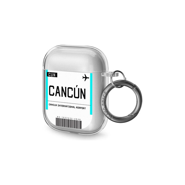 Cancun Boarding Pass Airpods Case (2nd Generation)