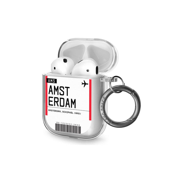 Amsterdam Boarding Pass AirPods Case (2nd Generation)