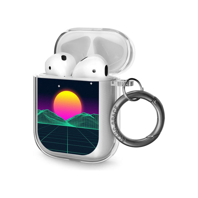 Retro Sunrise Vaporwave Airpod Case (2nd Generation)