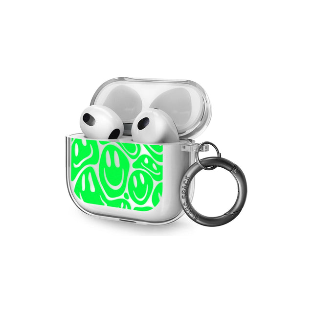 Green Acid Faces AirPods Case (3rd Generation)