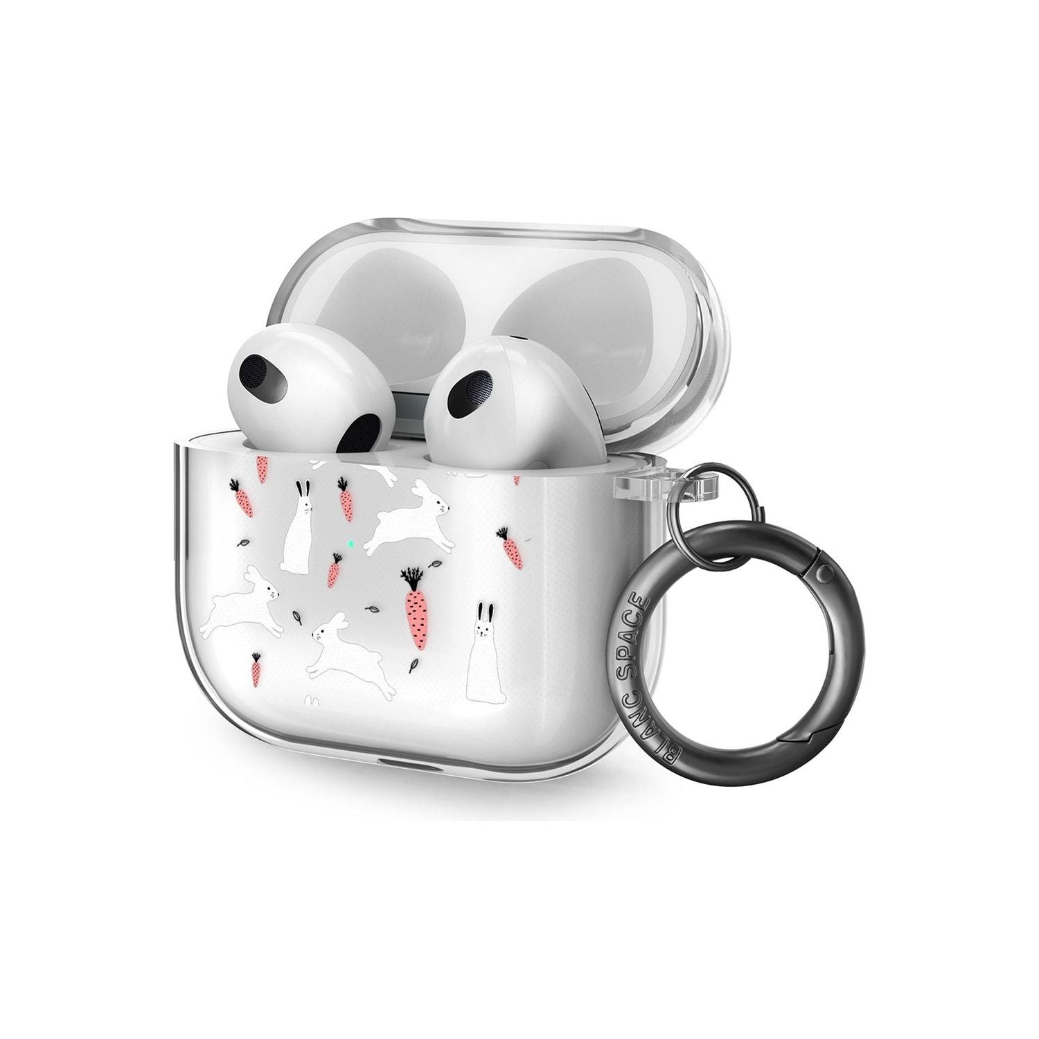 White Bunnies and Carrots AirPods Case (3rd Generation)