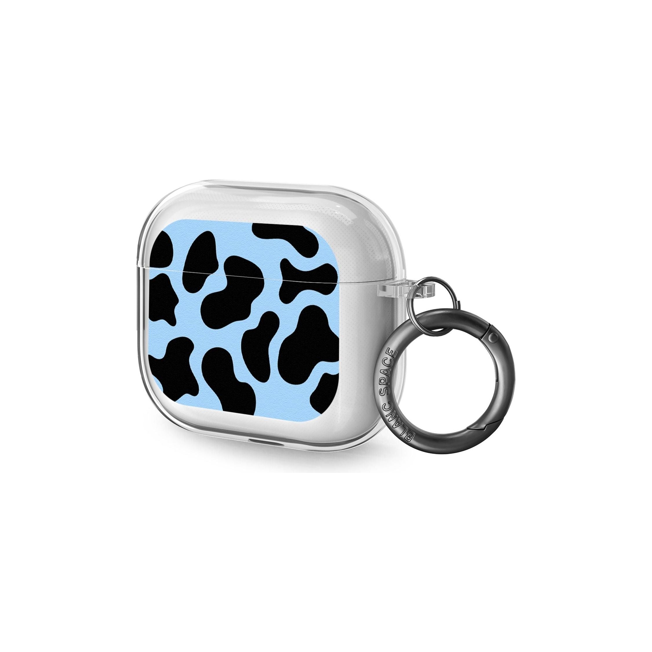 Blue and Black Cow Print AirPods Case (3rd Generation)