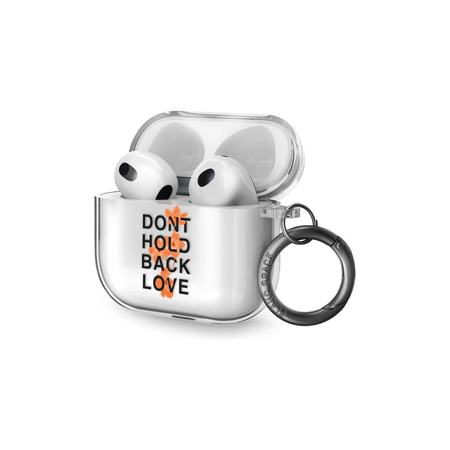 Don't Hold Back Love - Orange & Black AirPods Case (3rd Generation)