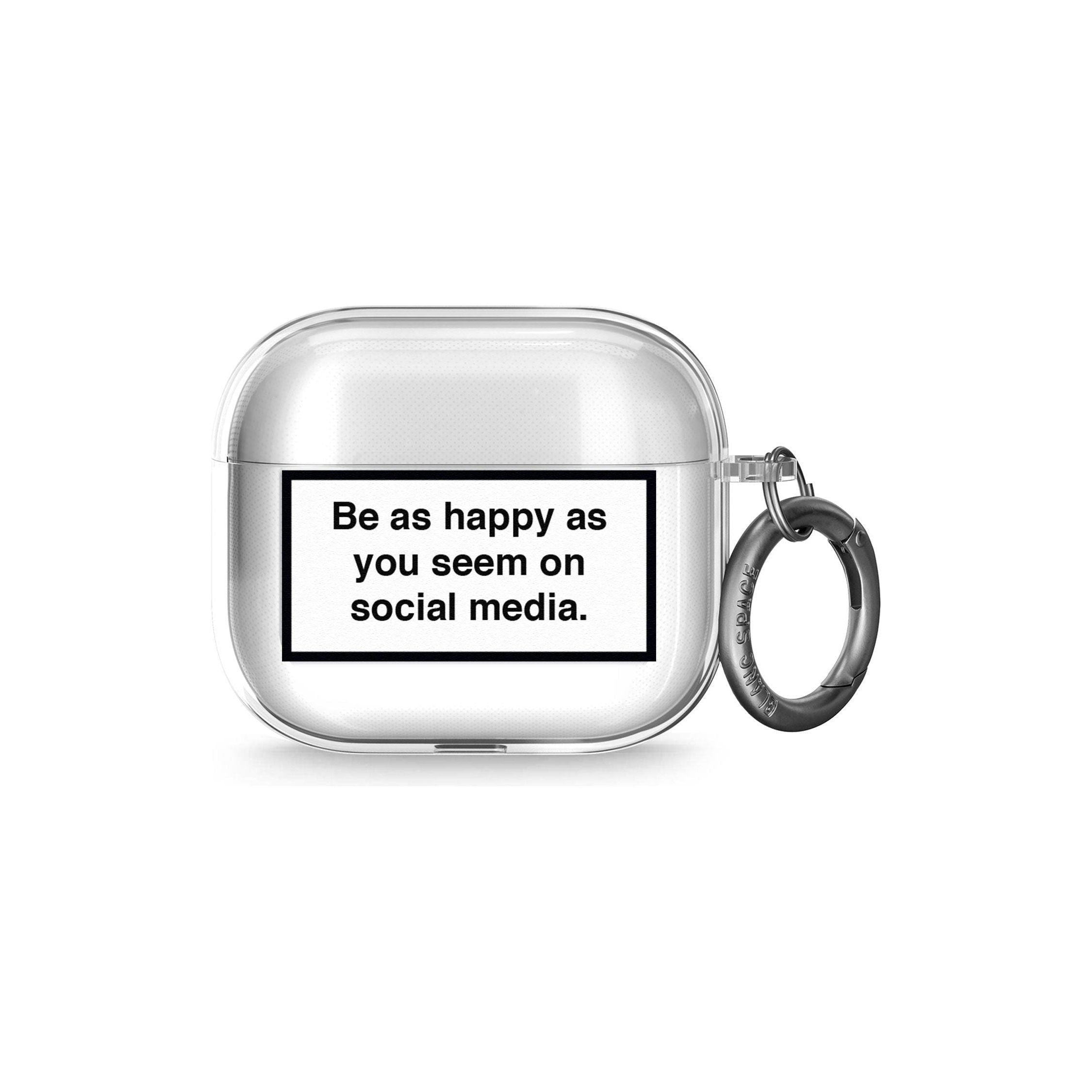 Happy on Social Media Airpod Case (3rd Generation)