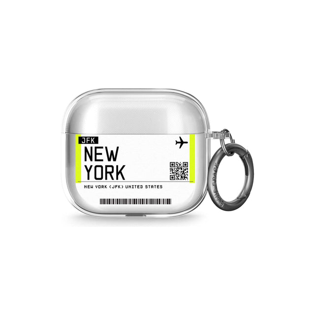 New York Boarding Pass Airpods Case (3rd Generation)