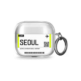 Seoul Boarding Pass Airpods Case (3rd Generation)