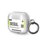 Seoul Boarding Pass Airpods Case (3rd Generation)