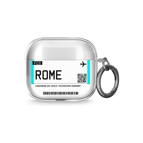 Rome Boarding Pass Airpods Case (3rd Generation)