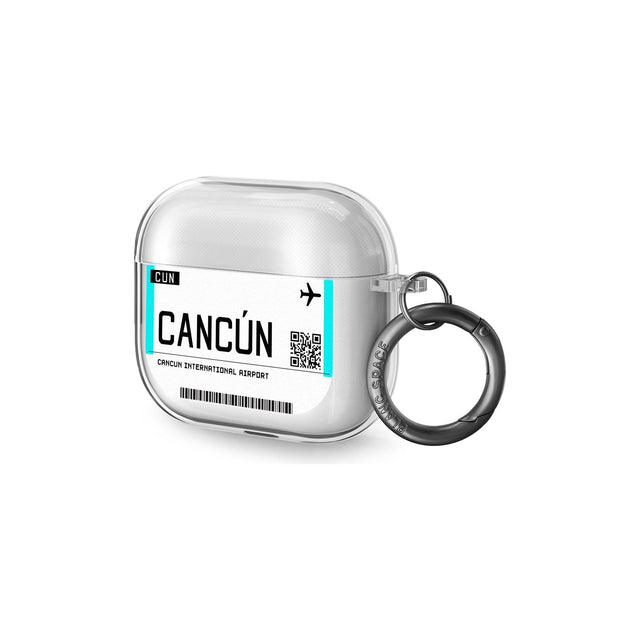 Cancun Boarding Pass Airpods Case (3rd Generation)