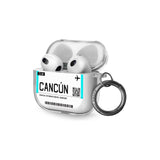 Cancun Boarding Pass Airpods Case (3rd Generation)