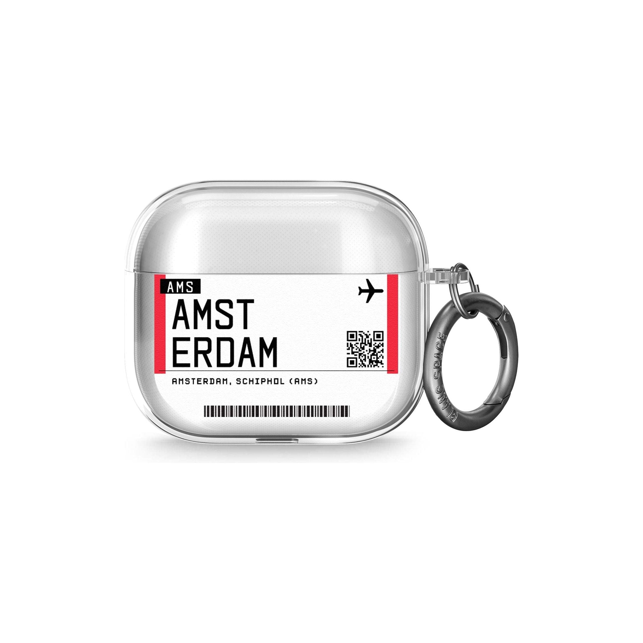 Amsterdam Boarding Pass AirPods Case (3rd Generation)